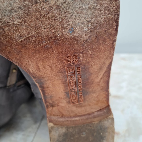 ALBERTO FERMANI Emma Studded Ankle Boots Size 7 - Picture 6 of 9